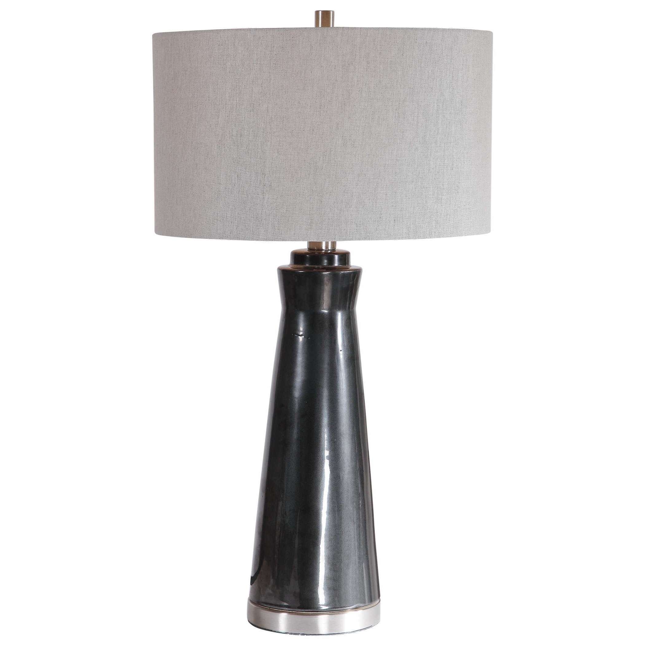 Uttermost Table Lamps 282071 Arlan Dark Charcoal Table Lamp Esprit
